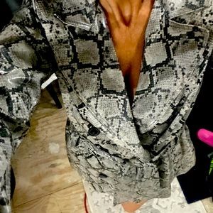 ZARA SEXY SNAKESKIN JACKET